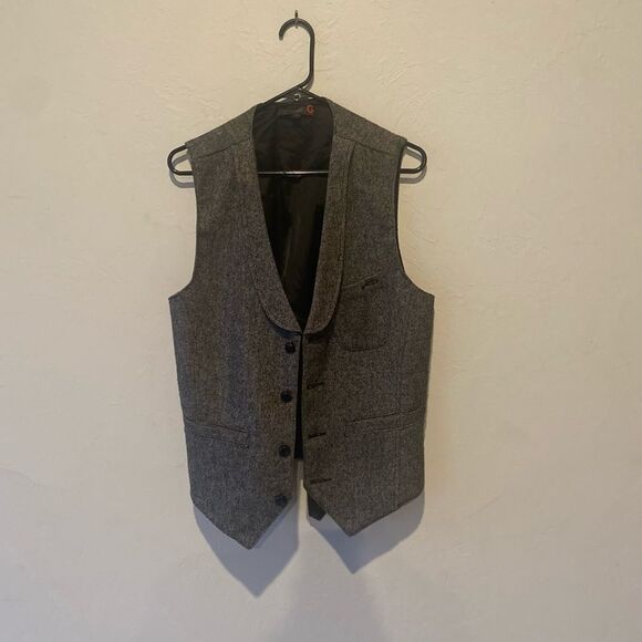 G by Guess black white multicolored speckled vest - Picture 1 of 8